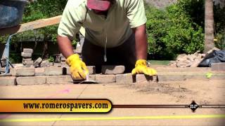 Installing Pavers in ArizonaPavers in Scottsdale by Romeros Pavers [upl. by Wall]