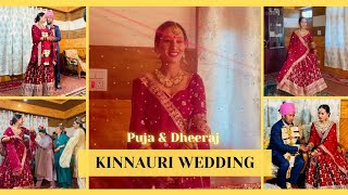 Kinnauri Wedding Vlog 😍 Puja amp Dheeraj💖 Kamru to Batseri 🚗 21st Oct 2023 [upl. by Paterson]