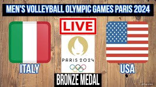 Italy Vs USA  Bronze Medal Match  Mens Volleyball Olympic Games Paris 2024  Live Scoreboard [upl. by Sagerman873]