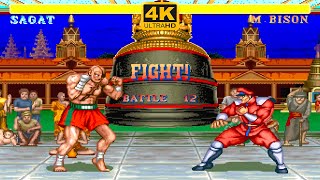 SAGAT Longplay ➤ Street Fighter II Champion Edition ➤ 4K HD 60 FPS [upl. by Augustine428]