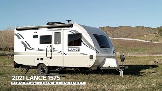 Lance 1575 Travel Trailer  Floor Plan Walkthrough amp Feature Highlights [upl. by Aisile]