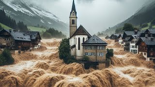 Zermatt Unwetter  Switzerland hit by flash floods after heavy rain storm [upl. by Ettenot]