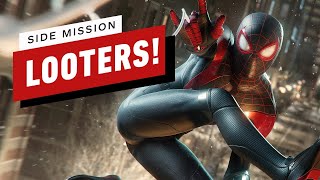 SpiderMan Miles Morales PS5 Walkthrough  Side Mission Looters [upl. by Rosati840]