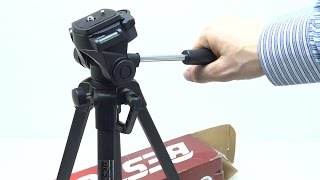 Unbox Funcionamiento Tripode De Fotografia y Video Como se Usa Ajuste de 3 vias Zapata Universal [upl. by Arannahs]