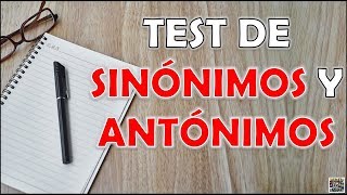 Test de quotSINÓNIMOS Y ANTÓNIMOSquot RetoTrivialQuiz [upl. by Adnawyek]