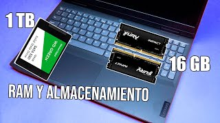 Lenovo Ideapad Gaming 3 UPGRADE  Como aumentar la RAMy el almacenamiento  Aumenta el RENDIMIENTO🤯 [upl. by Alakim]