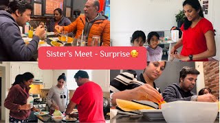 My sister is backSurprise😱Evening Vlog in temple amp A2B Indian restaurant Dinner with parents  USA [upl. by Ong]