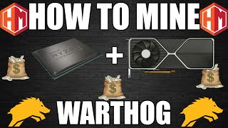 Crypto Mining Profits Soaring How To Mine WARTHOG [upl. by Acinelav]