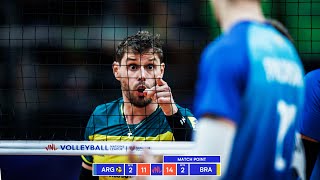 DRAMATIC MATCH  BRAZIL vs ARGENTINA  Mens VNL 2024 [upl. by Hamlen845]