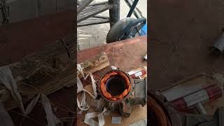 3 phase motor quil winding Karen youtubeshorts automobile electrical shortvideo youtube viral [upl. by Canfield84]