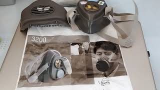 Tes Masker  Unboxing Masker 3M 3200 Half Face Respirator [upl. by Shiverick]