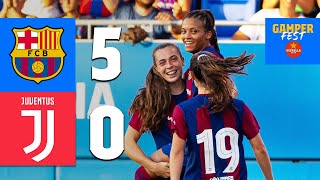 HIGHLIGHTS  BARÇA 50 JUVENTUS  GAMPER TROPHY 🏆 🔵🔴 [upl. by Wendel332]