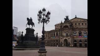 Dresden Semper Oper  Frauenkirche Busse Aleppo Zwinger und Schloss Residenz [upl. by Kinsley]