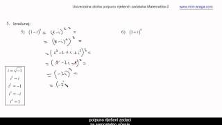 kompleksni brojevi vježbabr2  potpuno riješeni zadaci  Matematika 2  instrukcije [upl. by Gorton]