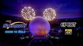 Soarin Around the World On Ride Low Light 4K POV with Queue EPCOT Walt Disney World 2021 09 28 [upl. by Elleira]