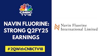 Navin Fluorine Surges After Reporting Good Q2 Earnings Revenue Up 10 YoY  CNBC TV18 [upl. by Anaeed]