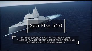 Thales Sea Fire 500 new multifunction fixed array radar unveiled at Euronaval 2014 [upl. by Lilyan]