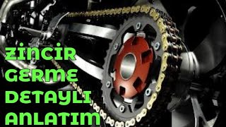 MOTOSİKLET ZİNCİR GERME UYGULAMALI ANLATIM [upl. by Bram]