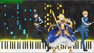 RESISTER by ASCA Full ver  Sword Art Online Alicization OP 2 Piano Arrangement with Sheets [upl. by Sinclare776]