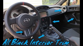 Blackout Interior Trim  Removal  Install  FRSBRZGT86 [upl. by Aeslek]