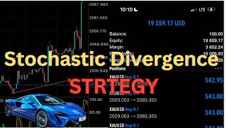 Stochastic oscillator divergence strategy  forex broker robbery method [upl. by Ennaerb]