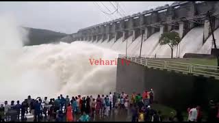 Koshi Barrage Nepal Discharging Over Water [upl. by Ayardna]