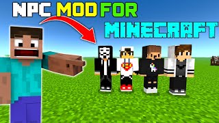 NPC Mod for Minecraft PE  NPC ADDON FOR MINECRAFT [upl. by Vtehsta]