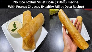 Foxtail Millet Dosa  Millet dosa recipe  vitamin B12 rich dosa  B12 Source for Vegetarians [upl. by Aivonas]