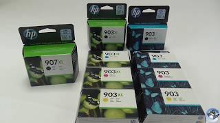 The Differences Between HP 903 903XL And 907XL Cartridges [upl. by Inaoj]