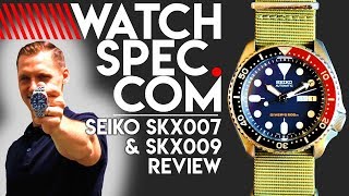 SEIKO SKX007 amp SKX009  BEST DIVE WATCH VALUE EVER [upl. by Imerej]