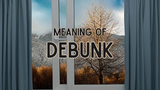 What is the meaning of Debunk [upl. by Damita]