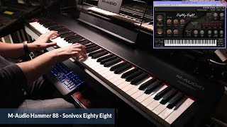 MAudio Hammer 88  Sonivox Eighty Eight  Demo Piano Layer [upl. by Kwei378]