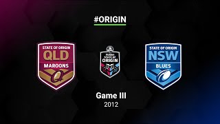 2012 State of Origin Full Match Replay  QLD v NSW  Game III  NRL [upl. by Hsinam]