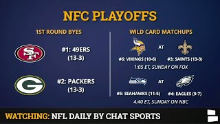 NFC Playoff Picture Schedule Bracket Matchups Dates And Times For 2020 NFL Playoffs [upl. by Mahtal]