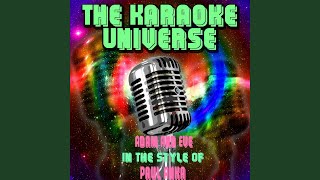 Adam and Eve Karaoke Version In the Style of Paul Anka [upl. by Stannfield]