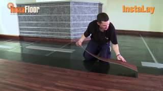 LVT installation using InstaLay selfadhesive acoustic underlay loose laid [upl. by Hachman602]