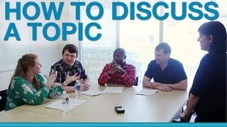 How to discuss a topic in a group [upl. by Aerdnaed399]