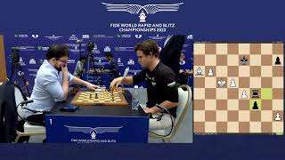 Blitz  Day 2  Board 1  Magnus Carlsen  FIDE World Rapid amp Blitz 2023 [upl. by Ytirahc]