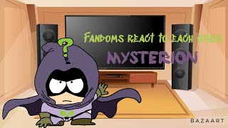 fandoms react to each other Mysterion South Park [upl. by Eart]