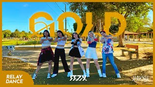 RELAY DANCE  KPOP IN PUBLIC ITZY 있지 GOLD Dance Cover by Aurora [upl. by Yxel]