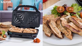 Salter Introducing  XL Deep Fill Sandwich Maker  Modern Kitchen Essentials [upl. by Ardnuaek]