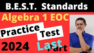 Algebra 1 EOC  BEST Standards 2024 [upl. by Felipa199]