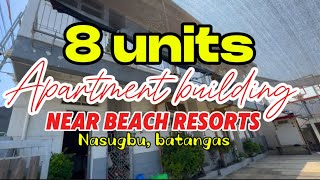 V52724 • 8 Door Apartment Near Beach Resorts in Nasugbu Batangas  Clean Title [upl. by Doralynne952]