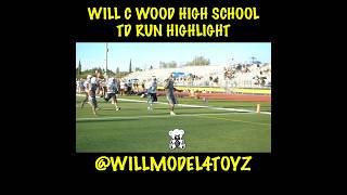 Will C Wood High School Touchdown Run Highlight fyp viral football [upl. by Madelyn]