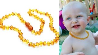 AMBER TEETHING NECKLACE  VEDA DAY 15 [upl. by Adiuqal300]