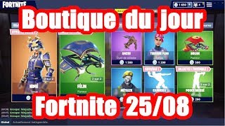 Fortnite  La boutique du jour 25 Aout [upl. by Burget]