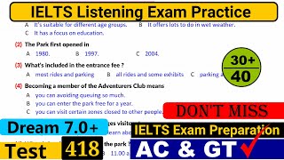 IELTS Listening Practice Test 2024 with Answers Real Exam  418 [upl. by Mallen]