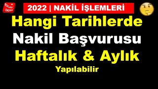 YIL İÇİNDE NAKİL TARİHLERİ NE ZAMAN  9Sınıf Nakil Ne Zaman [upl. by Popper]