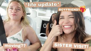 life update moving boyfriend sister visit  vlog [upl. by Finstad]