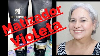 ✅Matizador Violeta para quem gosta dos grisalhos bem branquinhos [upl. by Vincentia]